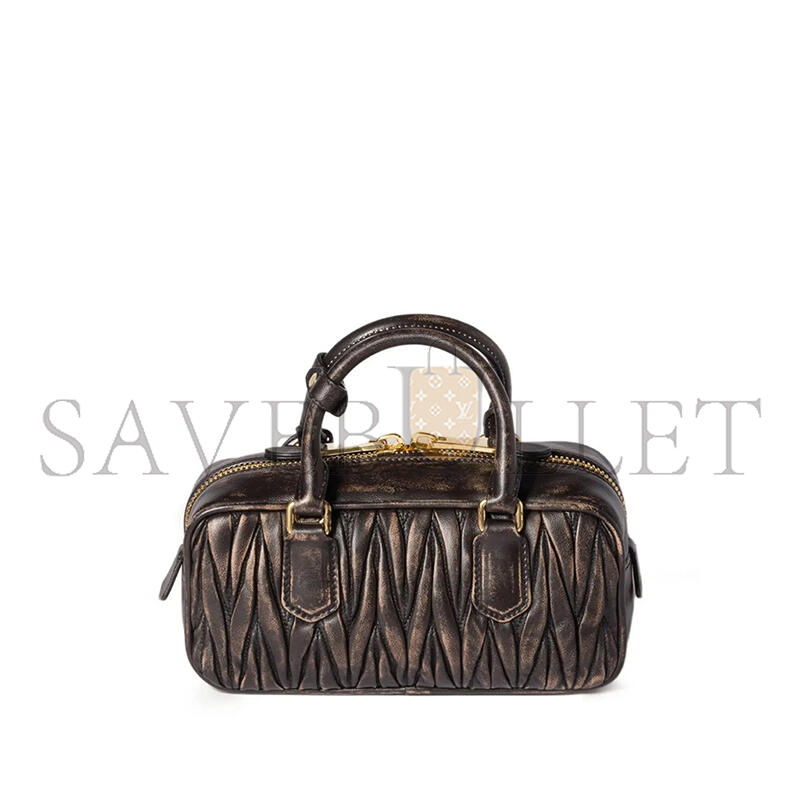 M1v M1v arcadie matelassÉ leather tote bag (22*10.5*7.5cm)